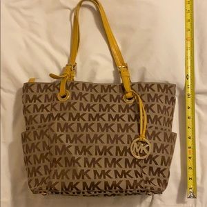Michael Kors brown and tan purse